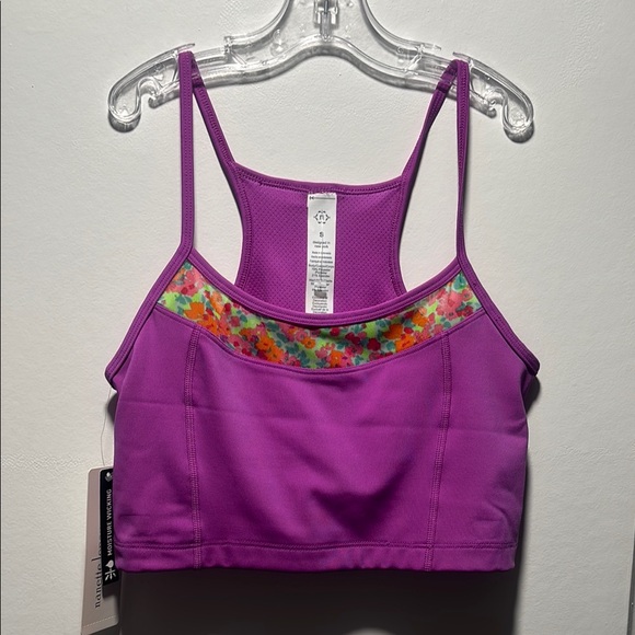 Nanette Lepore Other - Nanette Lepore Purple Sports Bra with Floral Accent